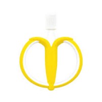 日本 Edison 香蕉手环硅胶牙刷 (黄色) 6个月+